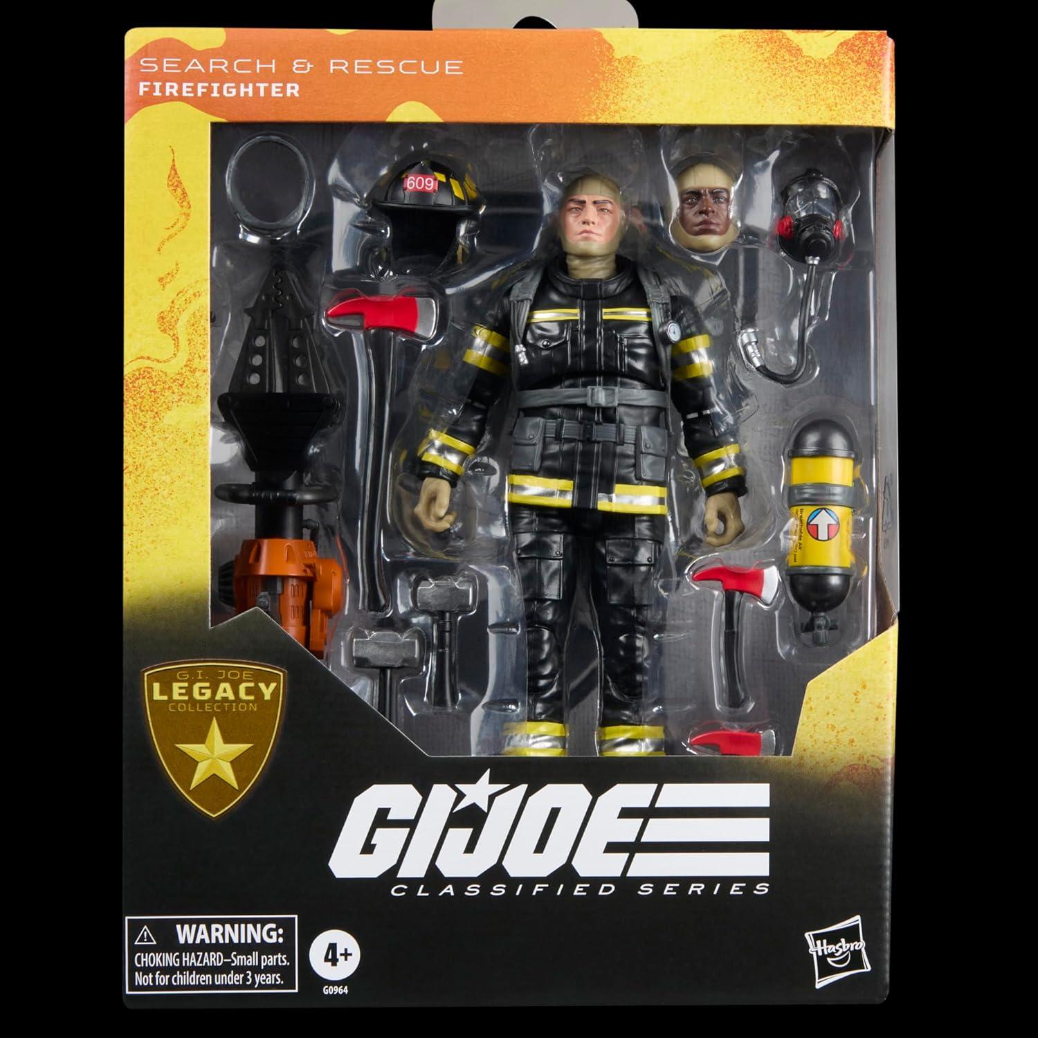 Figura de Acción G.I. Joe Bombero Búsqueda y Rescate 15 cm