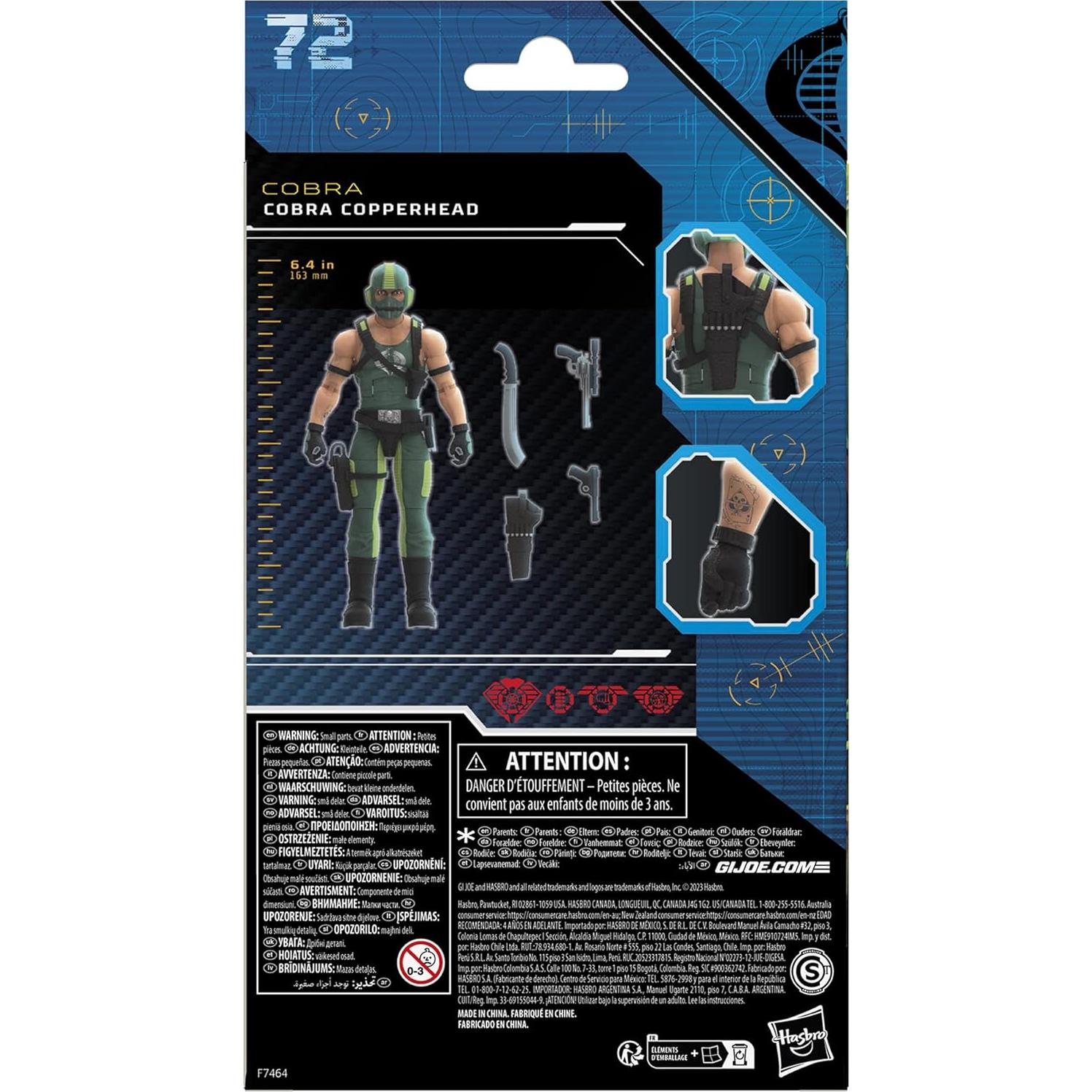 Figura de Acción G.I. Joe Cobra Copperhead 15 cm con Accesorios
