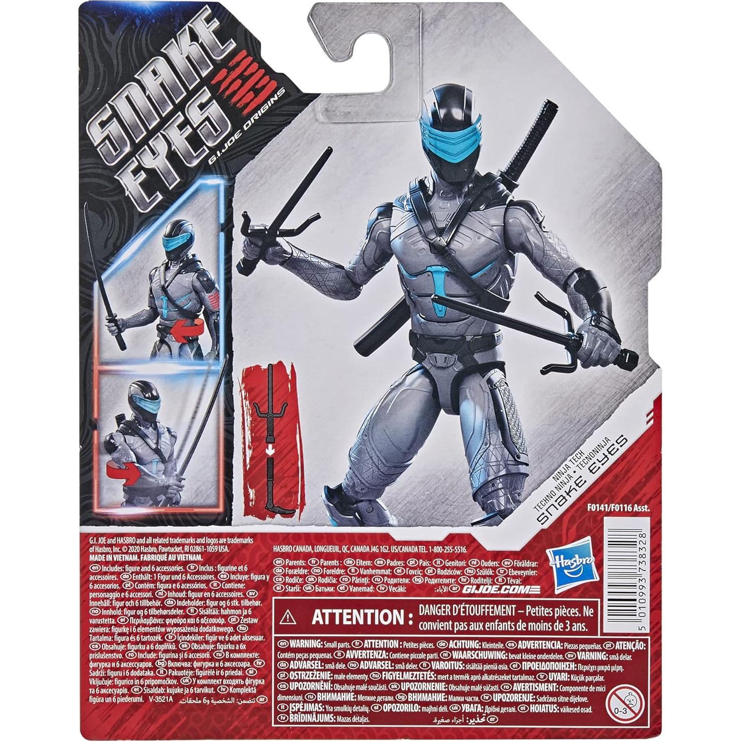 Figura de Acción G.I. Joe Snake Eyes Ninja Tech 15.24 cm
