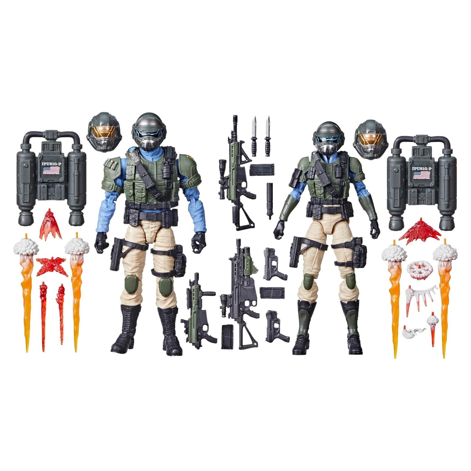 Figura de Acción G.I. Joe Clasificado Tropas Cuerpo de Acero 28 Accesorios