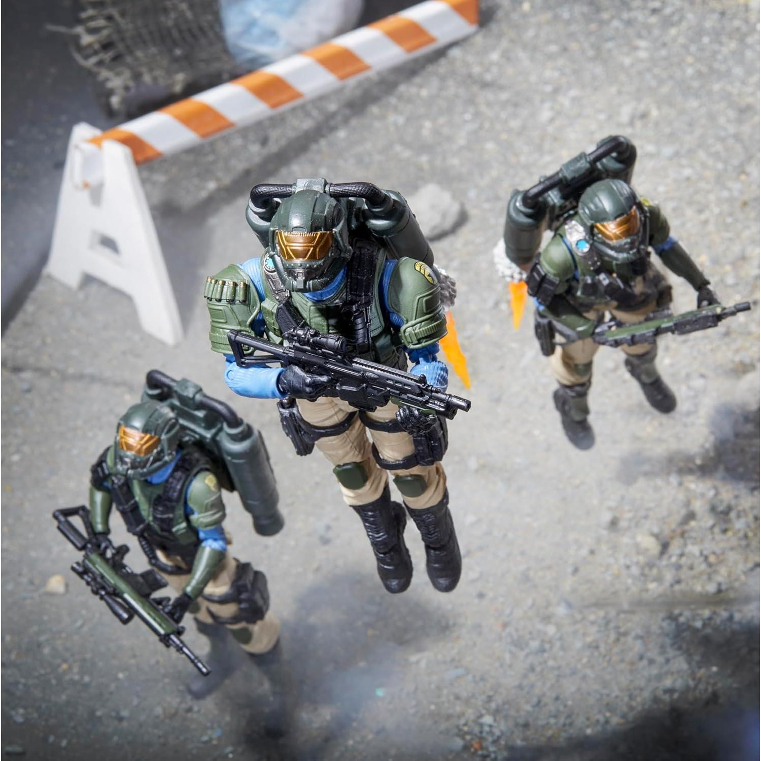 Figura de Acción G.I. Joe Clasificado Tropas Cuerpo de Acero 28 Accesorios