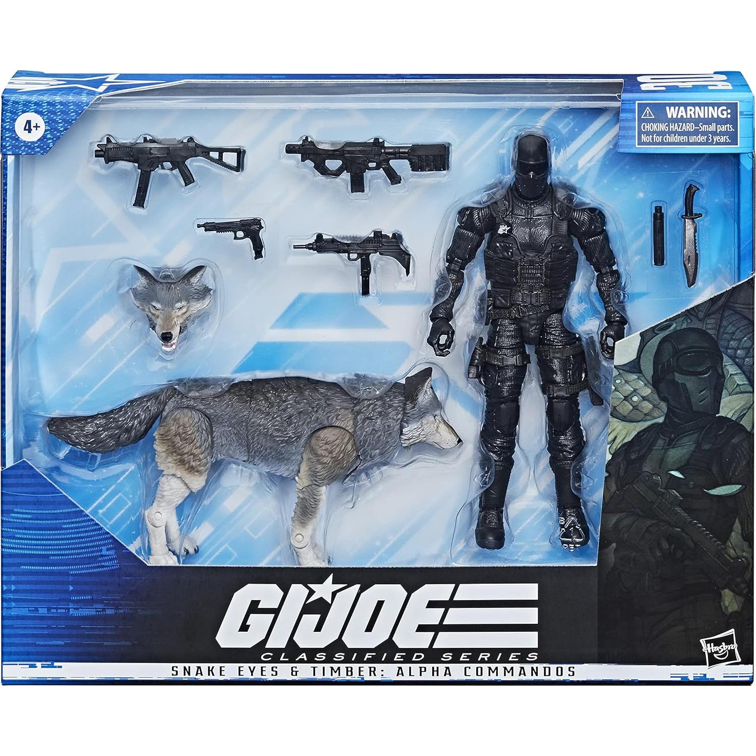 Figura de Acción G.I. Joe Hasbro Snake Eyes y Timber 15.24 cm