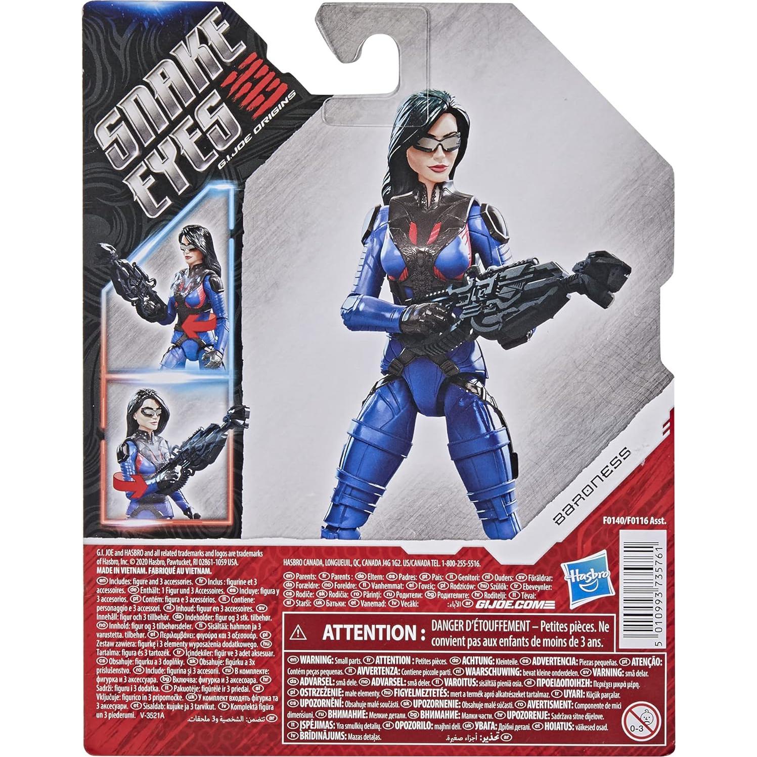 Figura de Acción G.I. Joe Baroness 15 cm con Función de Acción