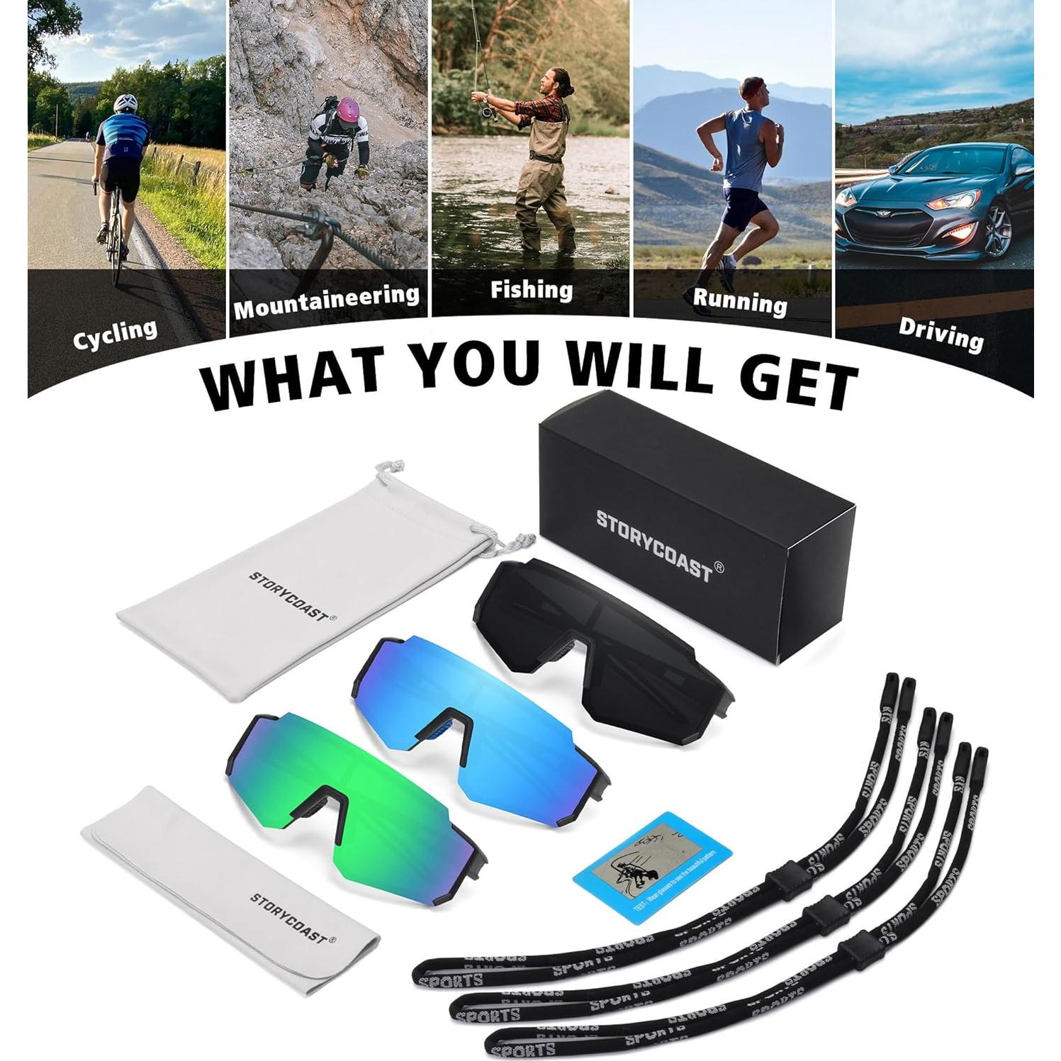 Gafas de sol polarizadas STORYCOAST para deportes UV400