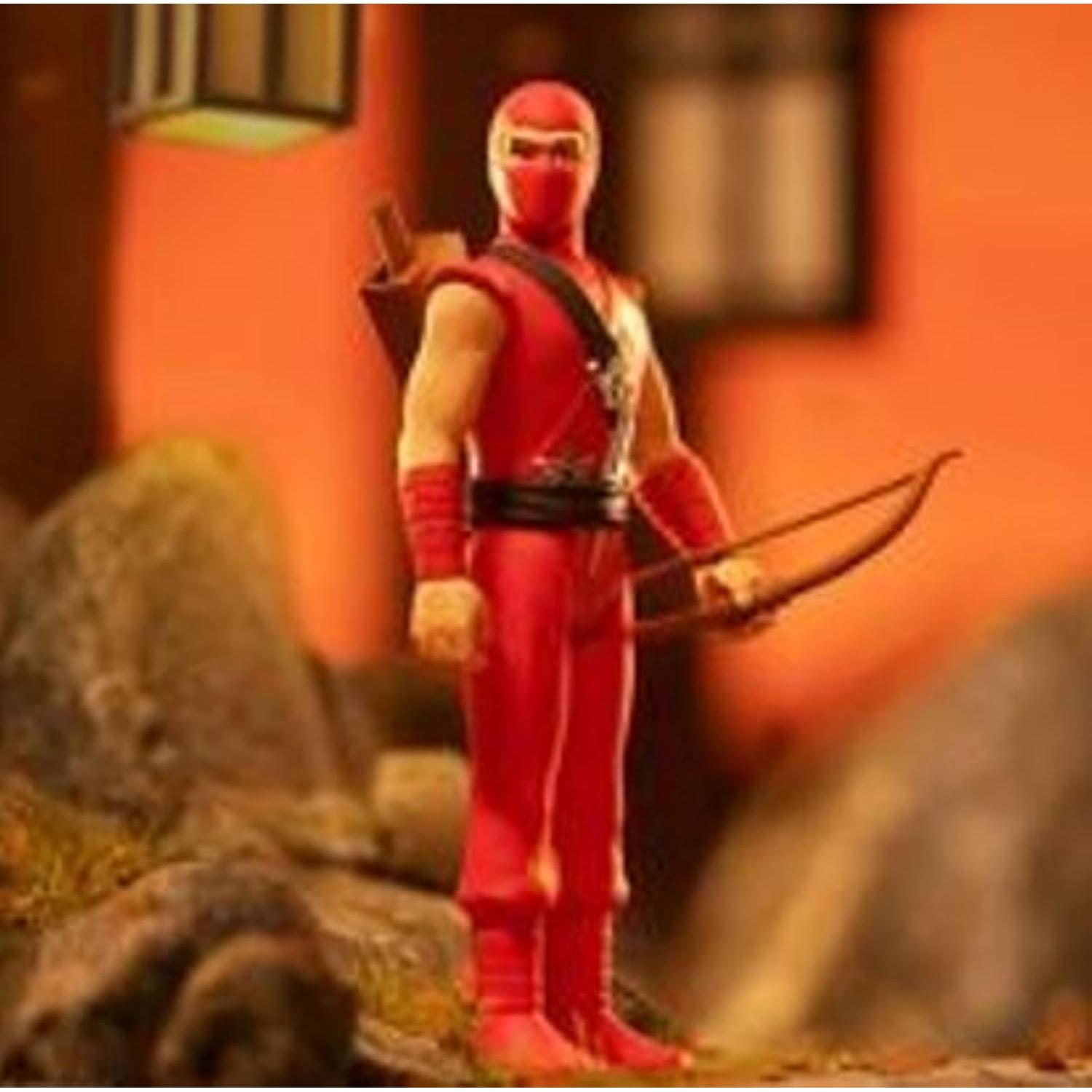 Figura de Reacción Ninja Rojo Super7 GI Joe - Cobra