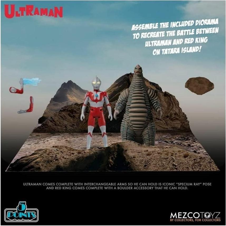 Set de Figuras Ultraman y Red King Mezco - PVC - 175g