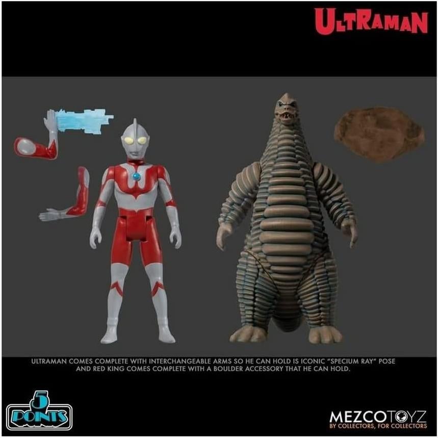 Set de Figuras Ultraman y Red King Mezco - PVC - 175g