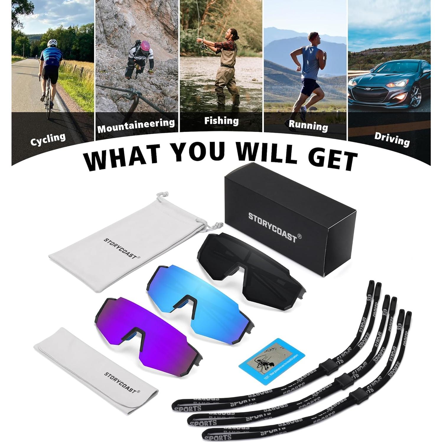 Gafas de sol polarizadas STORYCOAST UV400 para deportes