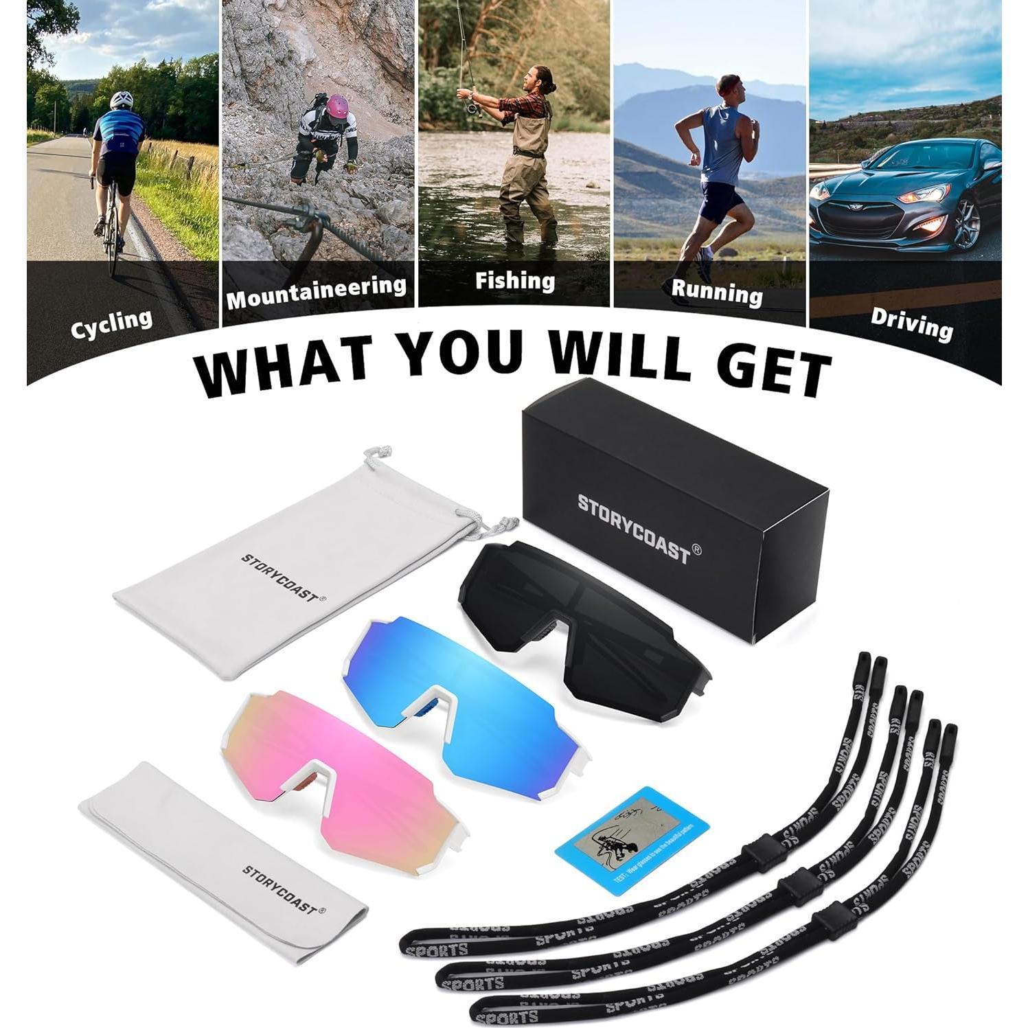 Gafas de sol polarizadas STORYCOAST UV400 para deportes