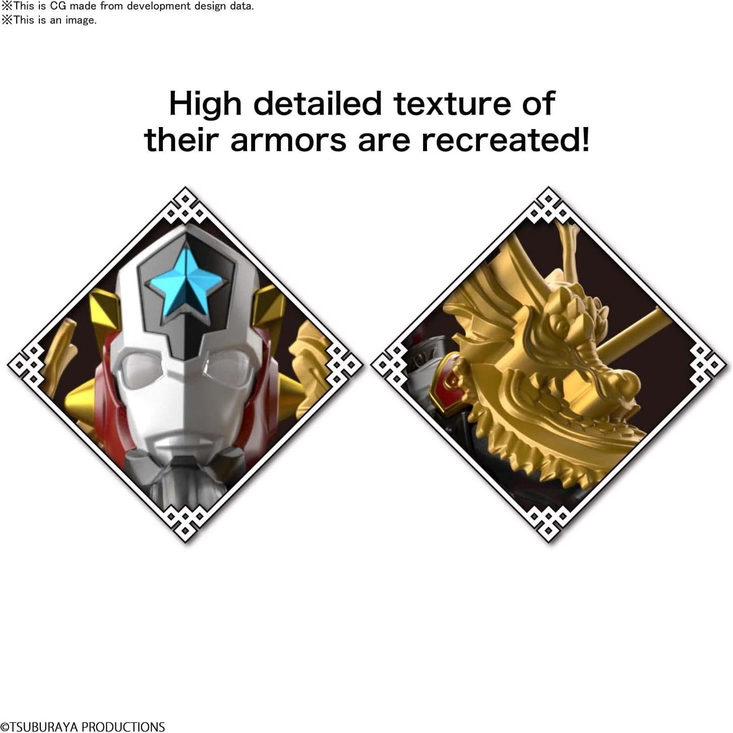 Kit de Modelo Ultraman Titas Armadura de Guan Yu Bandai