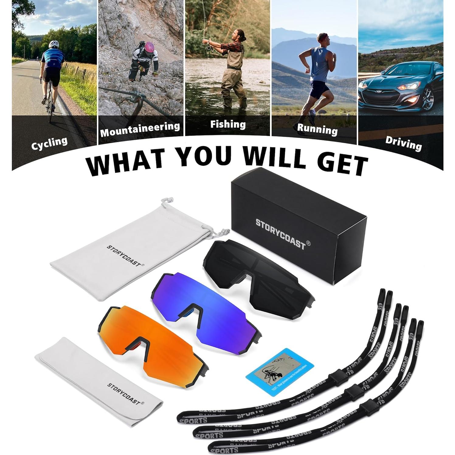 Gafas de sol polarizadas STORYCOAST para deportes UV400