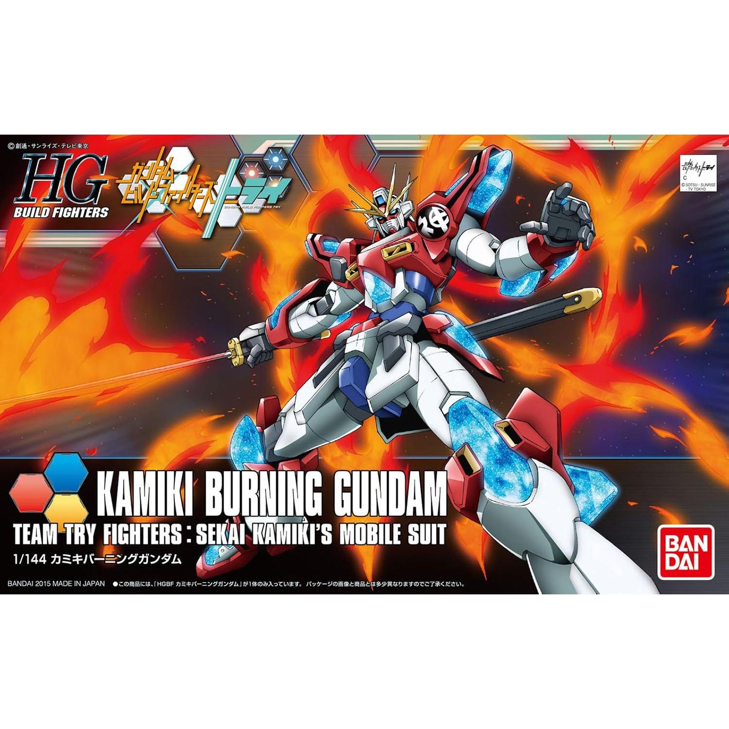Figura de Acción Bandai HGBF 1/144 Kamiki Burning Gundam