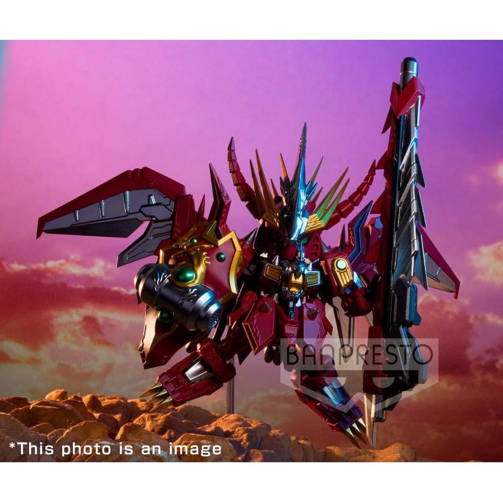Figura SD Gundam Banpresto Red Lander 15 cm con Base