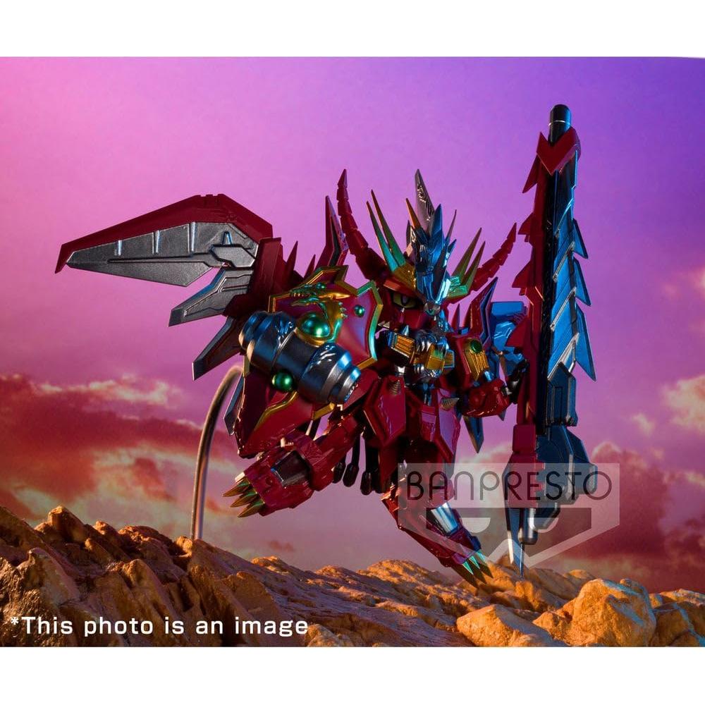 Figura SD Gundam Banpresto Red Lander 15 cm con Base