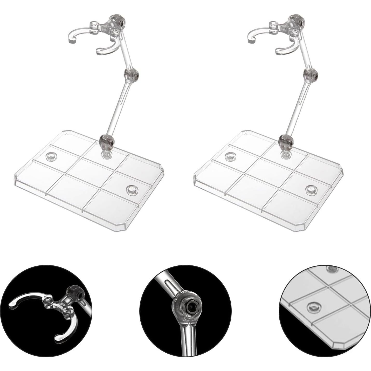 Paquete de 20 Soportes para Figuras de Acción LOLYSIC 15 cm