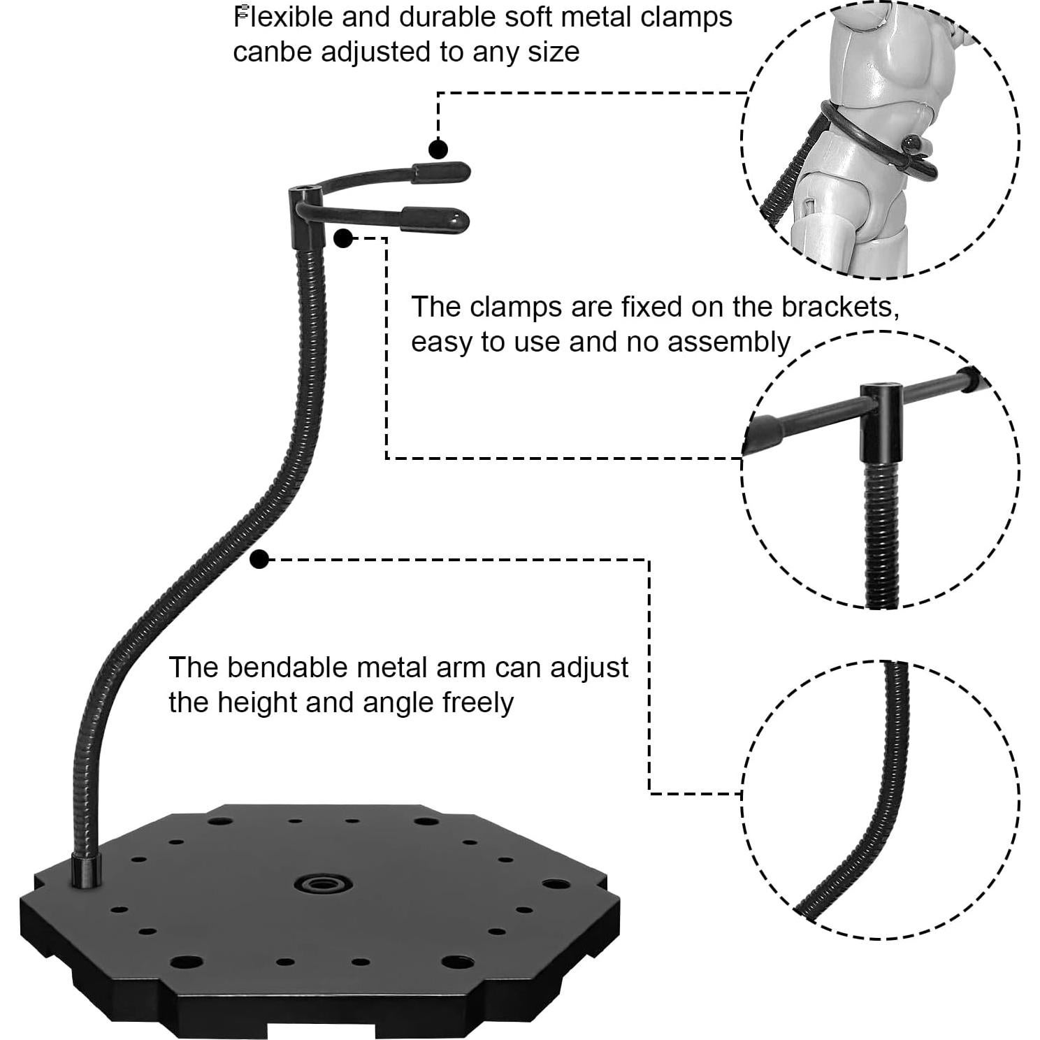 Soporte de Exhibición para Figuras de Acción XyviLokit 6 Paquetes