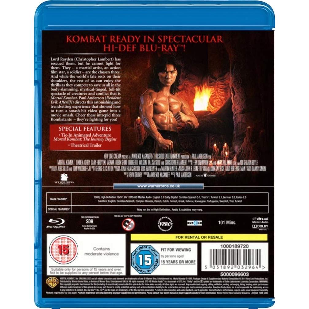 Película Mortal Kombat Blu-ray - 101 min - Subtítulos Español