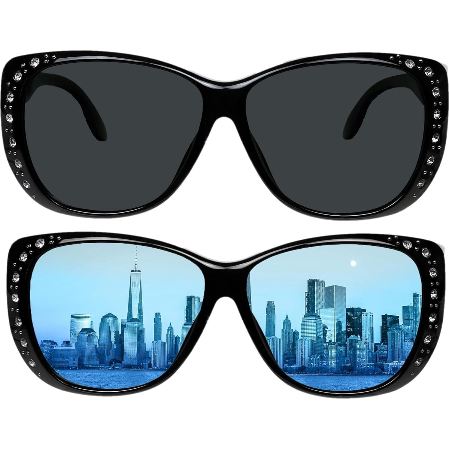 Gafas de sol fitover UV para mujeres - Protección HD