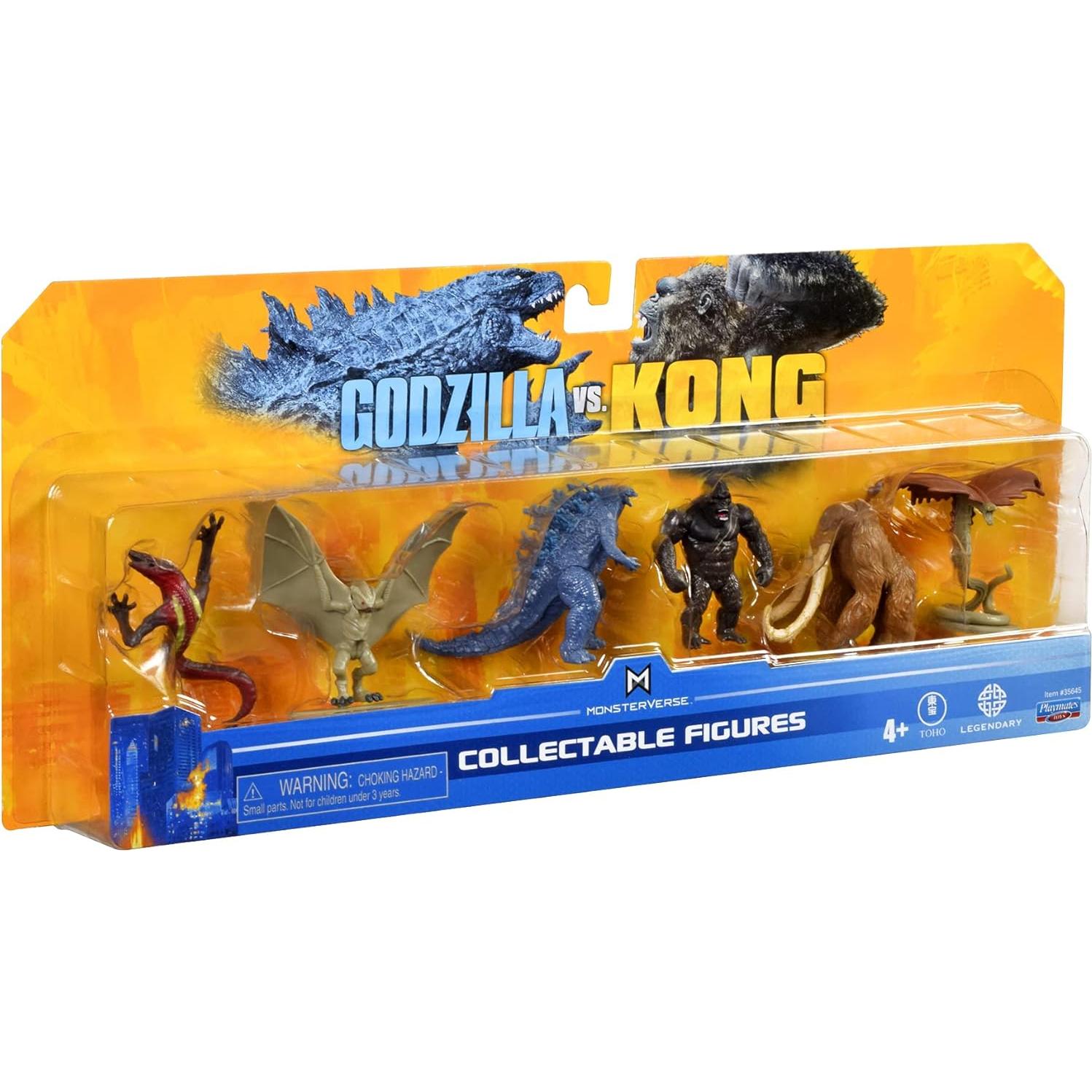 Paquete de 6 Minifiguras Godzilla 2" Playmates GvK