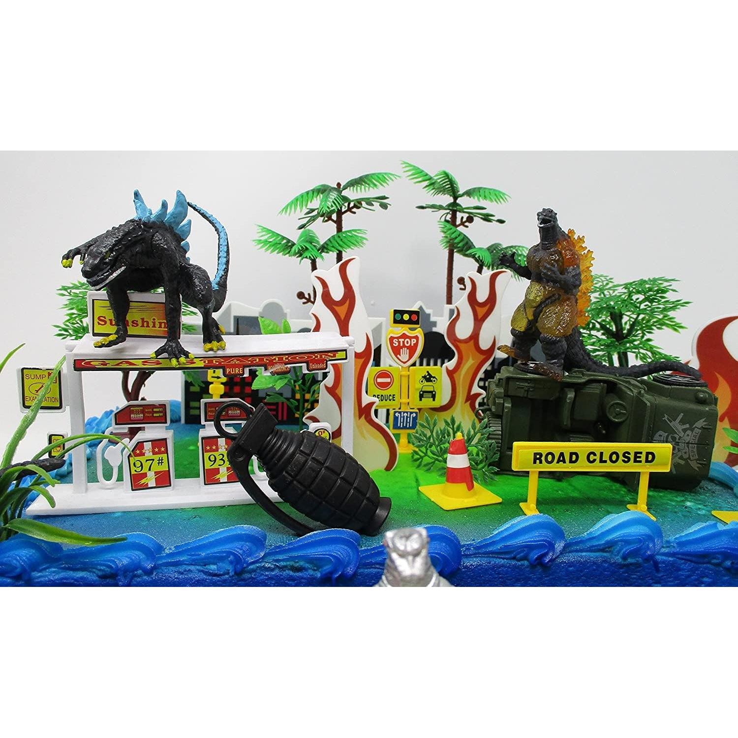 Adorno de Pastel Godzilla con 5 Figuras Aleatorias 5-12 cm