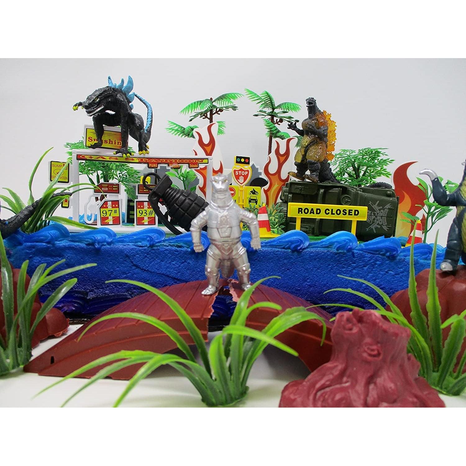 Adorno de Pastel Godzilla con 5 Figuras Aleatorias 5-12 cm