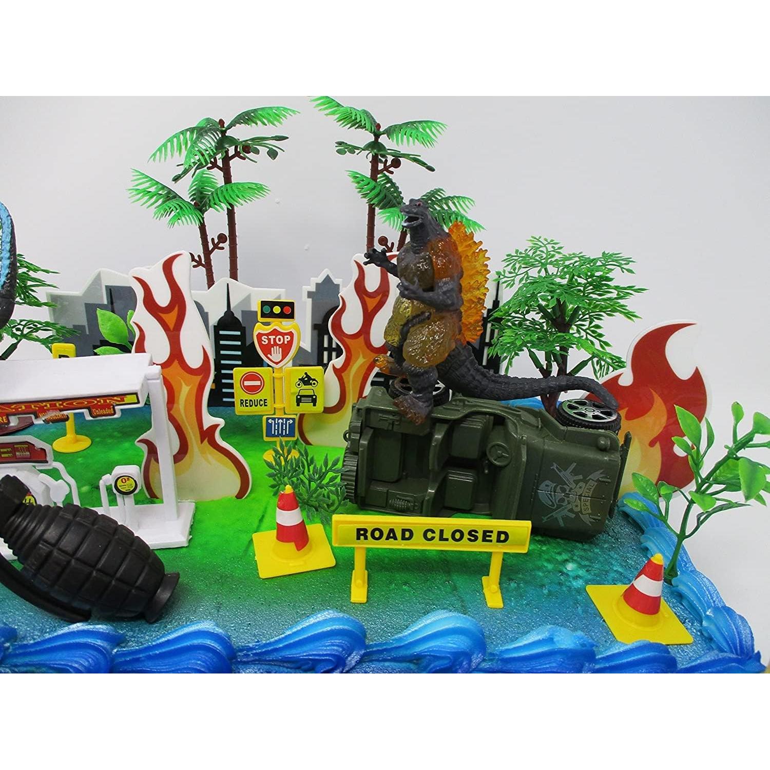 Adorno de Pastel Godzilla con 5 Figuras Aleatorias 5-12 cm