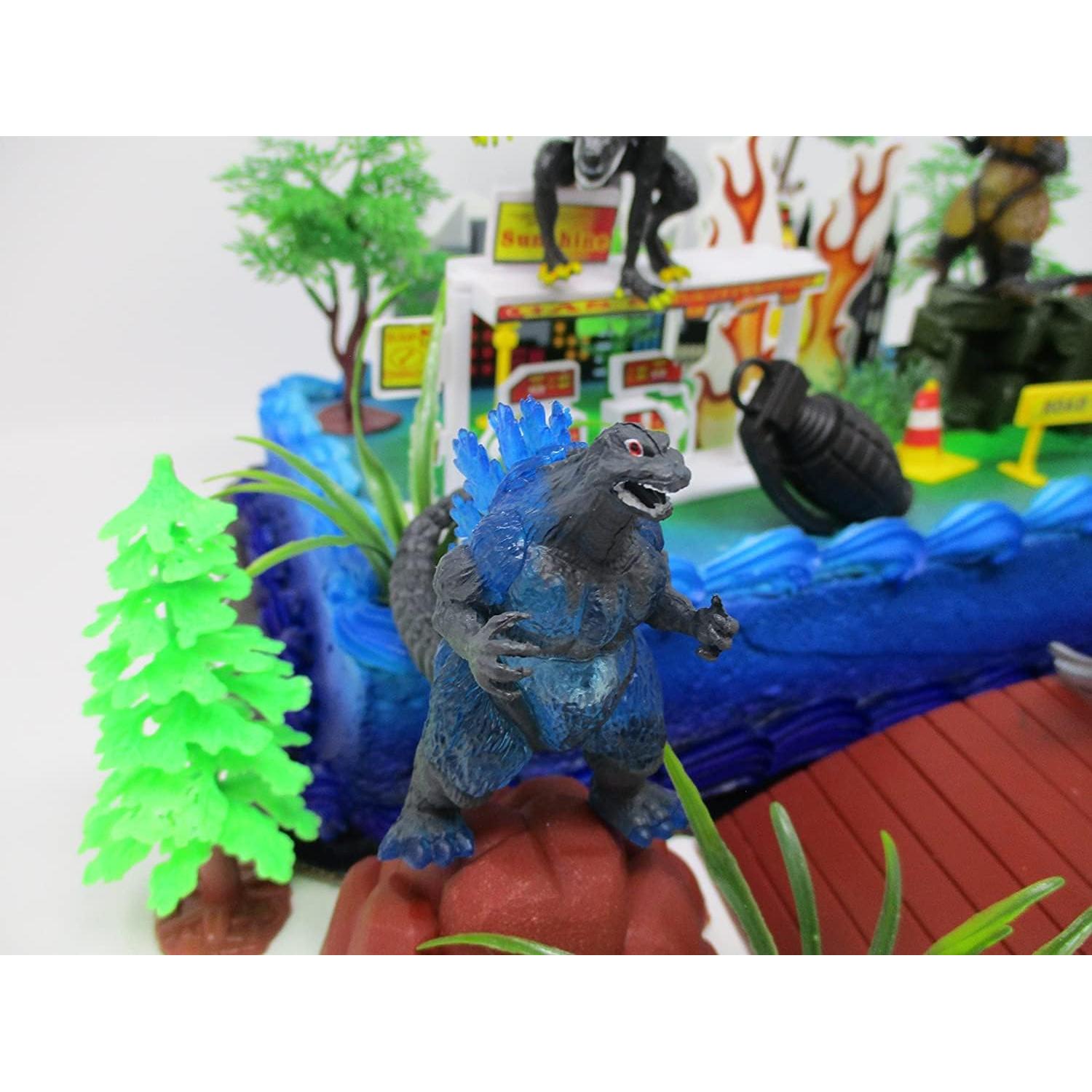 Adorno de Pastel Godzilla con 5 Figuras Aleatorias 5-12 cm