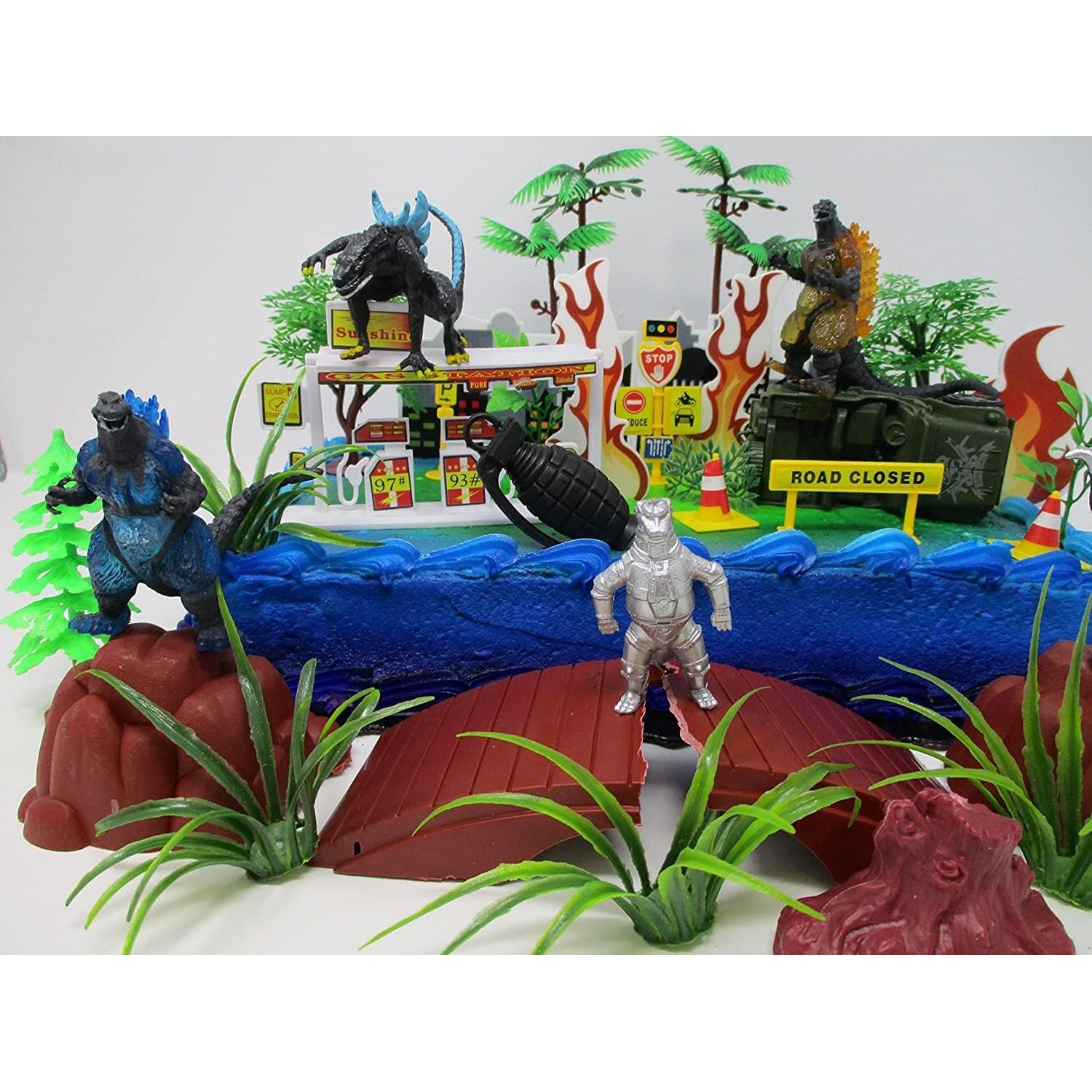 Adorno de Pastel Godzilla con 5 Figuras Aleatorias 5-12 cm