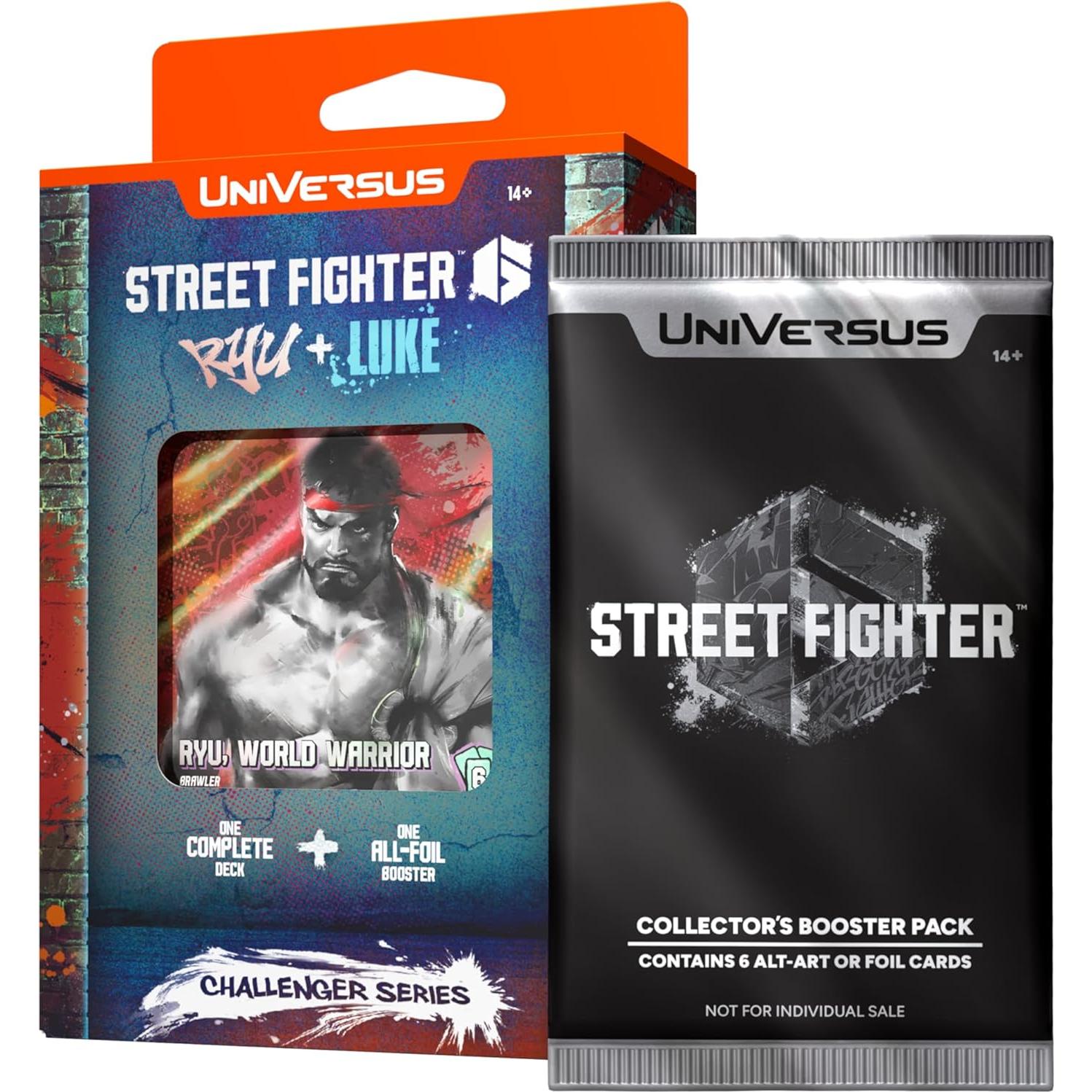 Mazo de Cartas UniVersus Street Fighter 6 Ryu y Luke