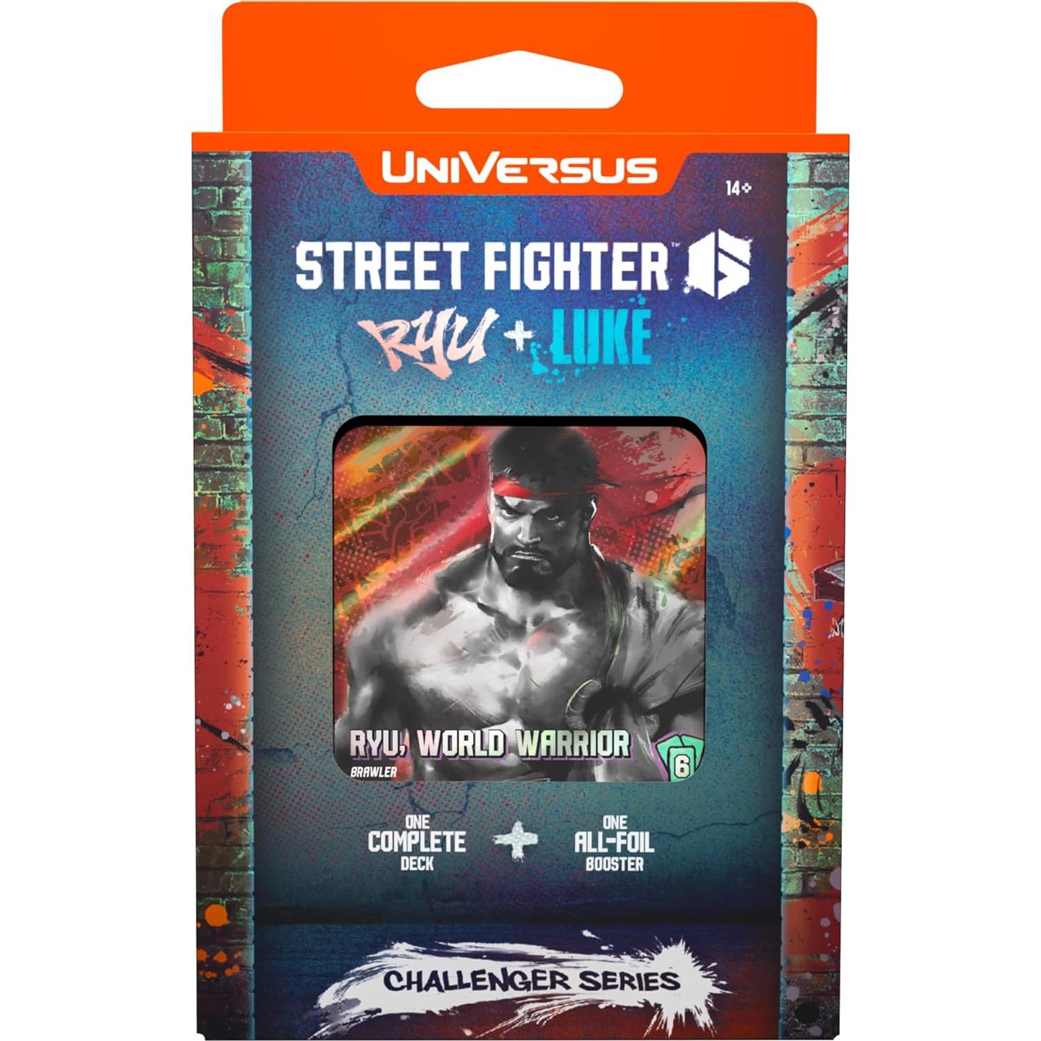 Mazo de Cartas UniVersus Street Fighter 6 Ryu y Luke