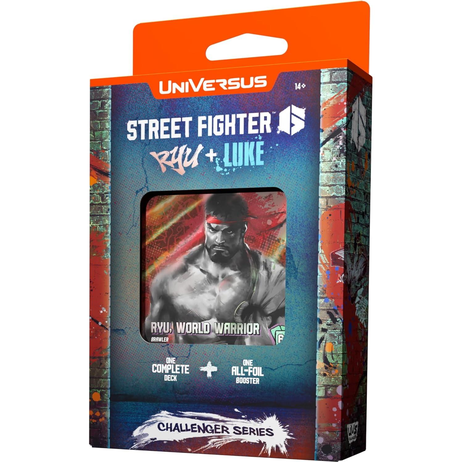 Mazo de Cartas UniVersus Street Fighter 6 Ryu y Luke