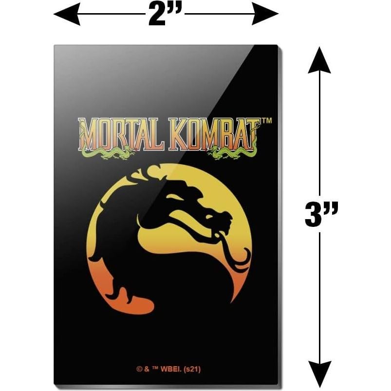 Imán de Refrigerador Acrílico Mortal Kombat Klassic 7.6x5.1cm