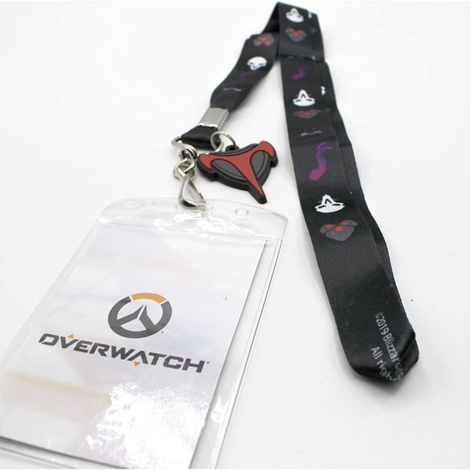 Lanyard Oficial Overwatch Surreal con Charm Talon y Reaper