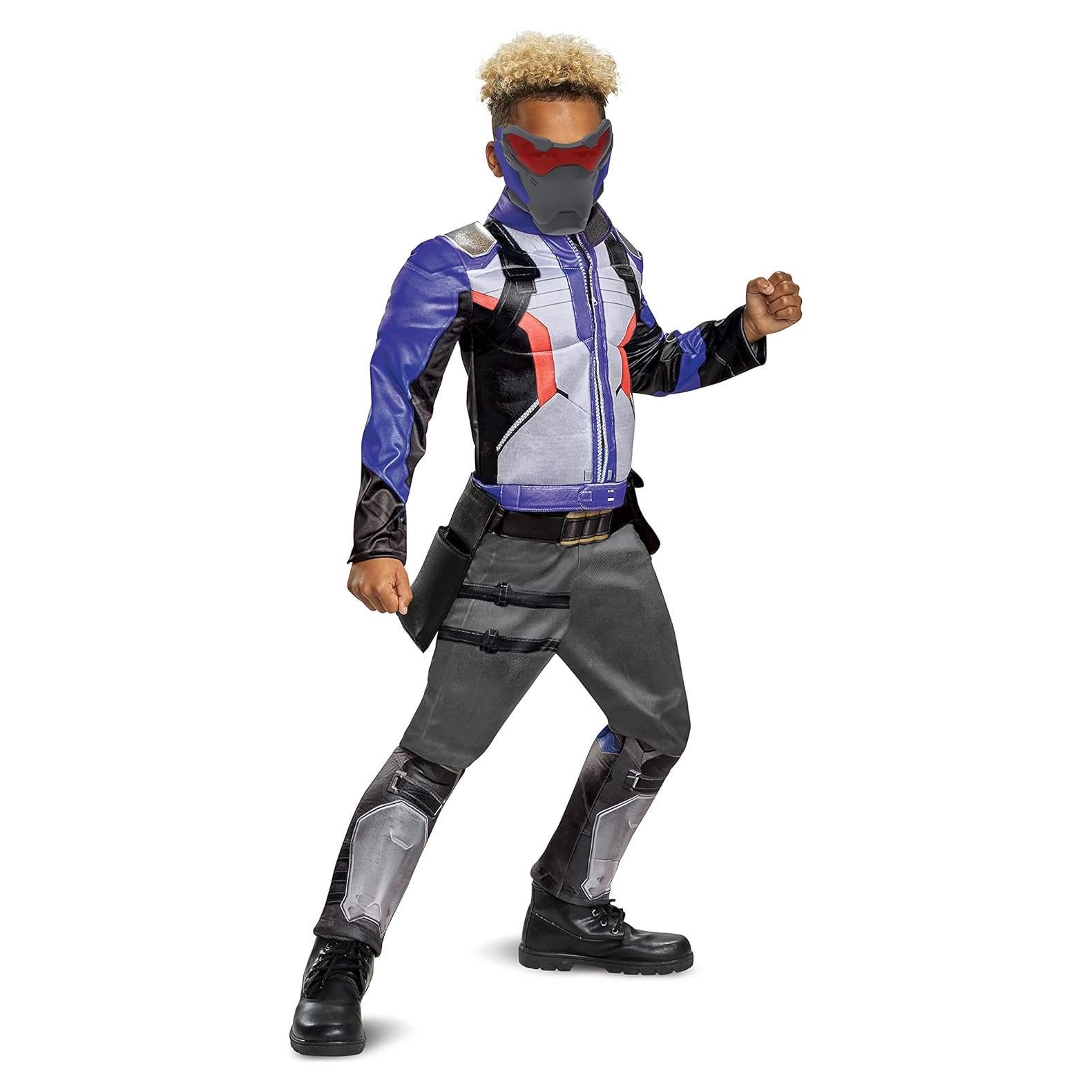 Disfraz Soldado: 76 Overwatch Niños Grande Azul