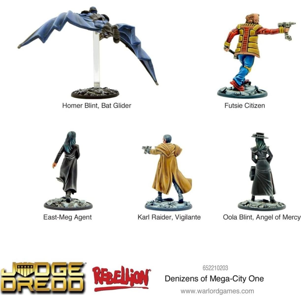 Juego de Miniaturas Juez Dredd Warlord - Mega Ciudad Uno