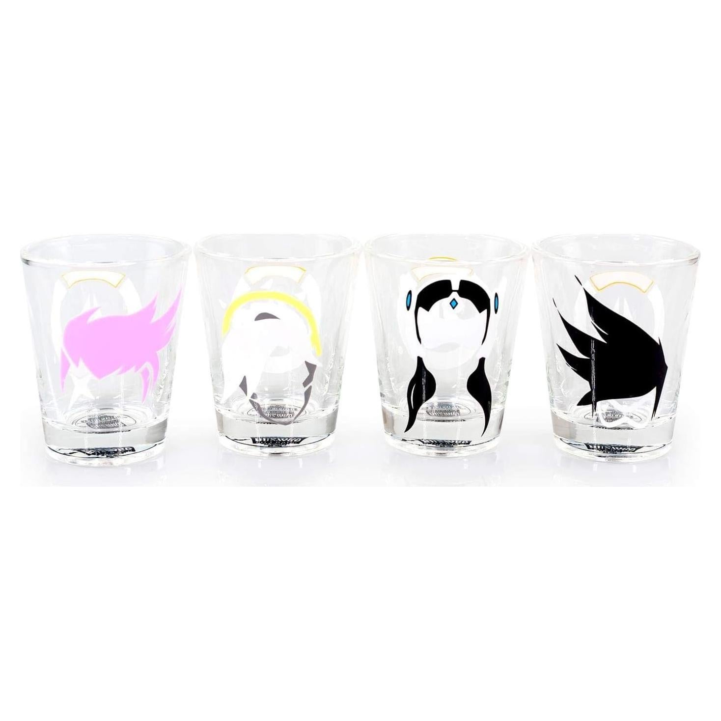 Set de 4 Vasos de Disparo Overwatch Just Funky 59 ml