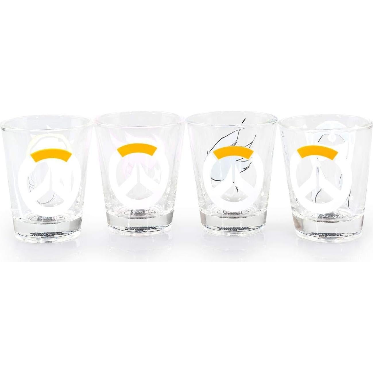Set de 4 Vasos de Disparo Overwatch Just Funky 59 ml