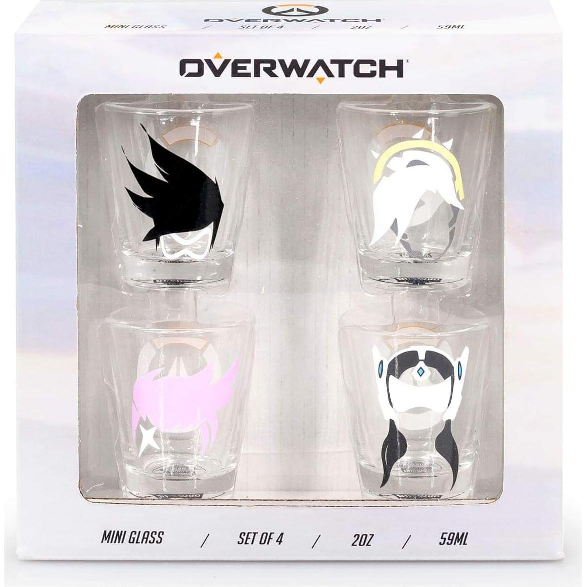 Set de 4 Vasos de Disparo Overwatch Just Funky 59 ml