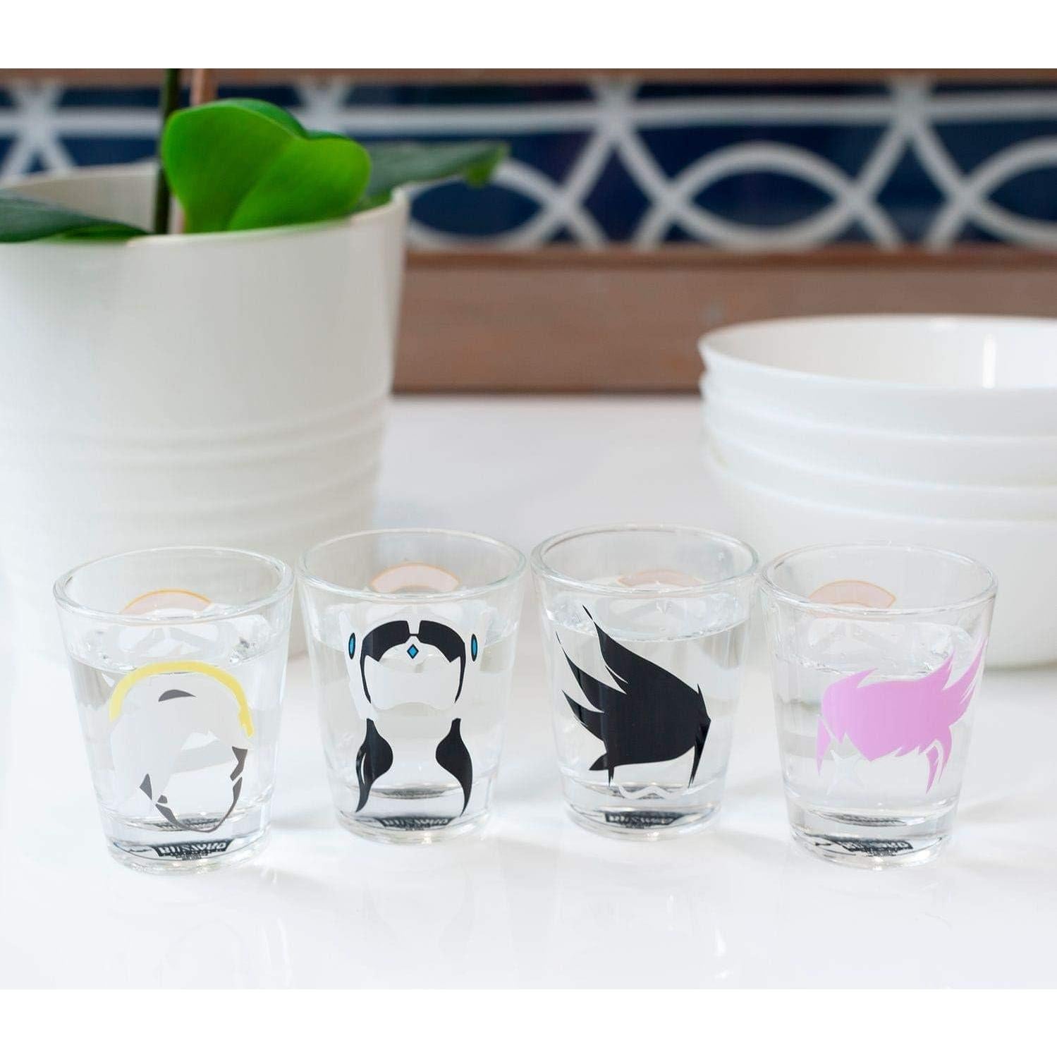 Set de 4 Vasos de Disparo Overwatch Just Funky 59 ml