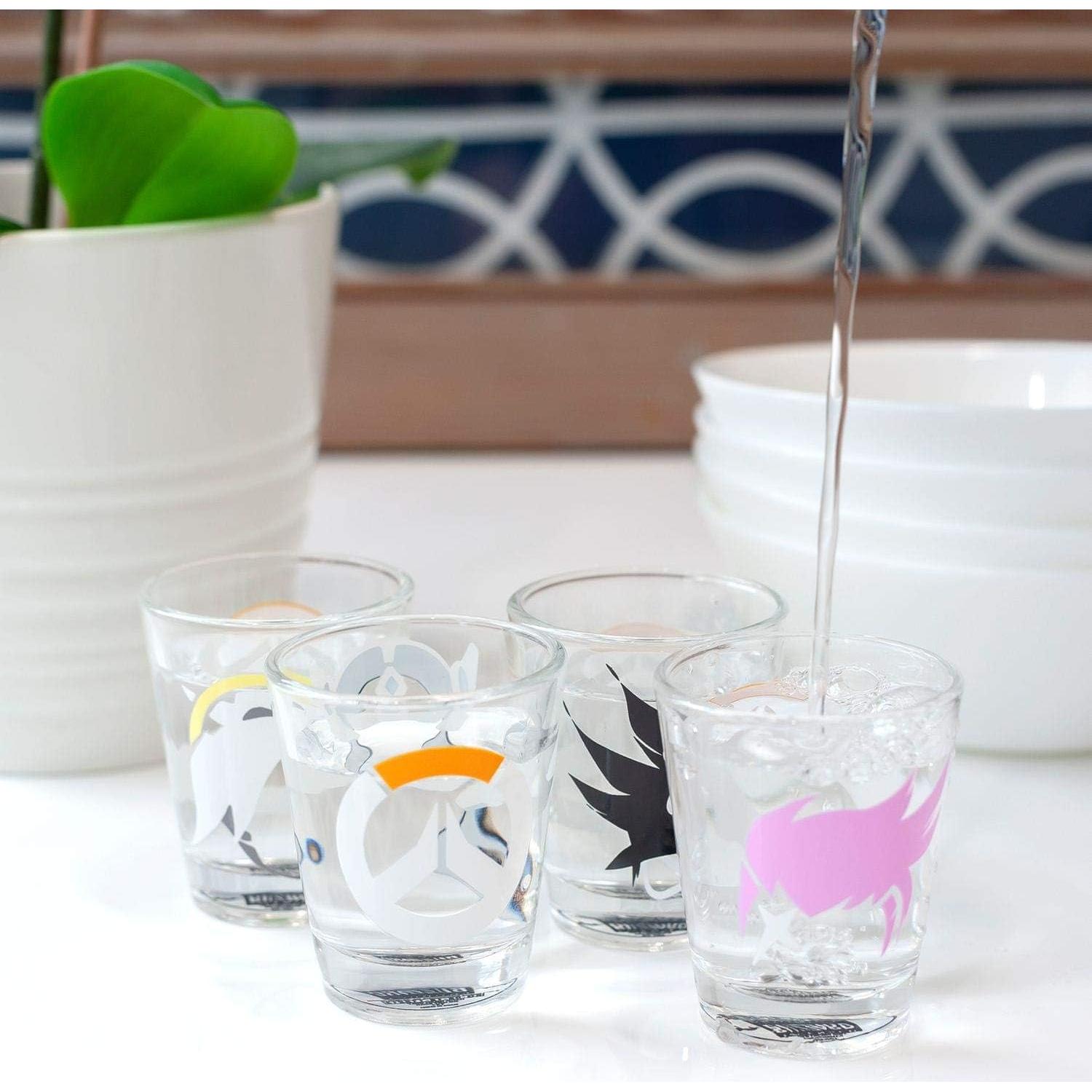 Set de 4 Vasos de Disparo Overwatch Just Funky 59 ml