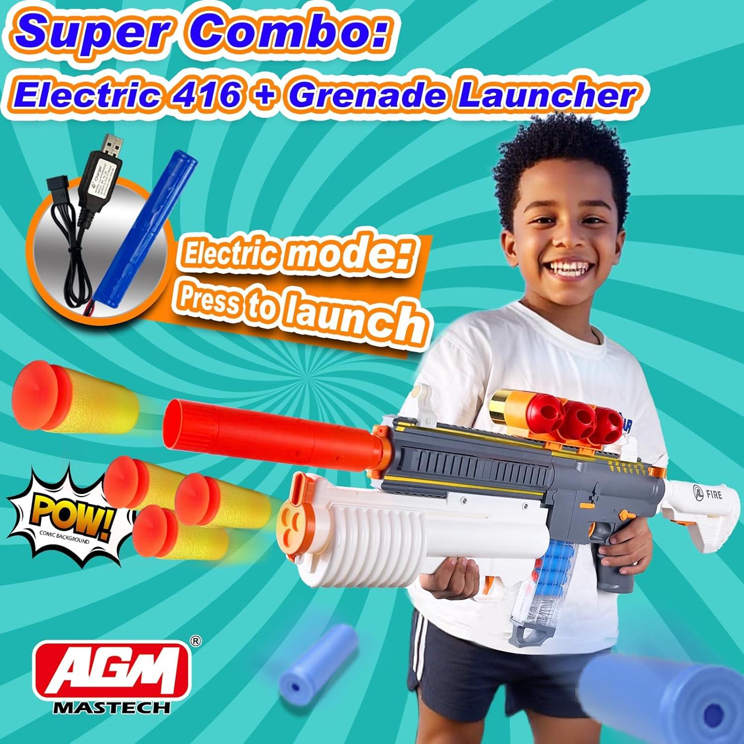 Pistola de Juguete Automática Yingbao EG-014-E con Lanzador de Granadas