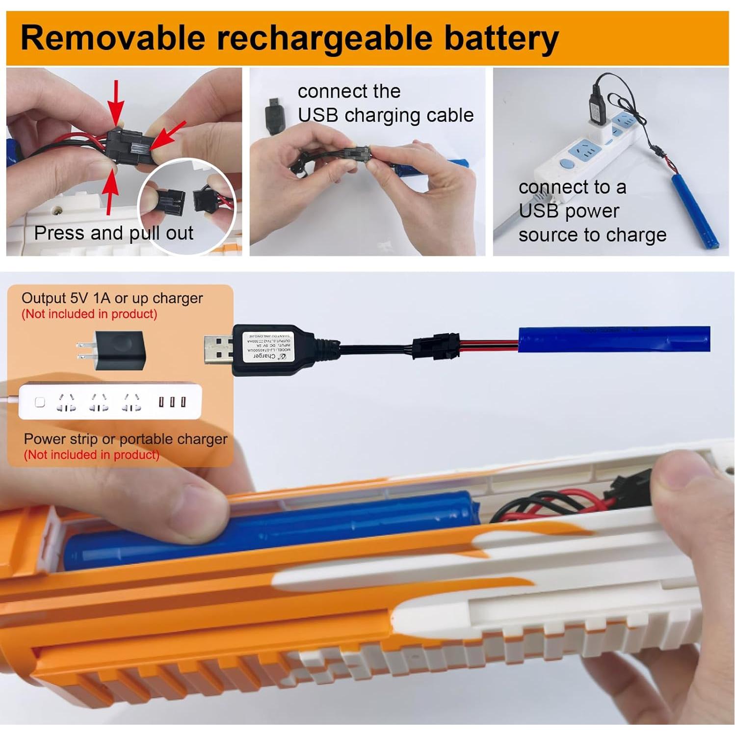 Pistola de Juguete Automática Yingbao EG-014-E con Lanzador de Granadas