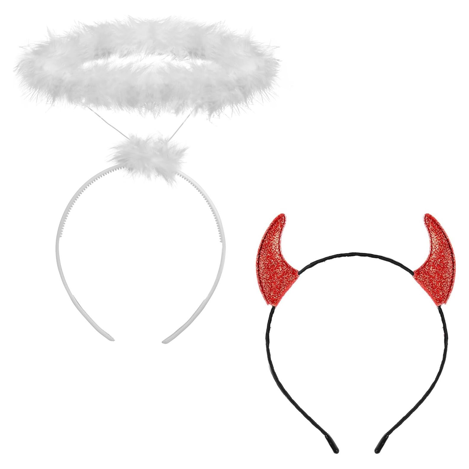 Conjunto Diademas Halloween Ángel y Diablo Spooktacular