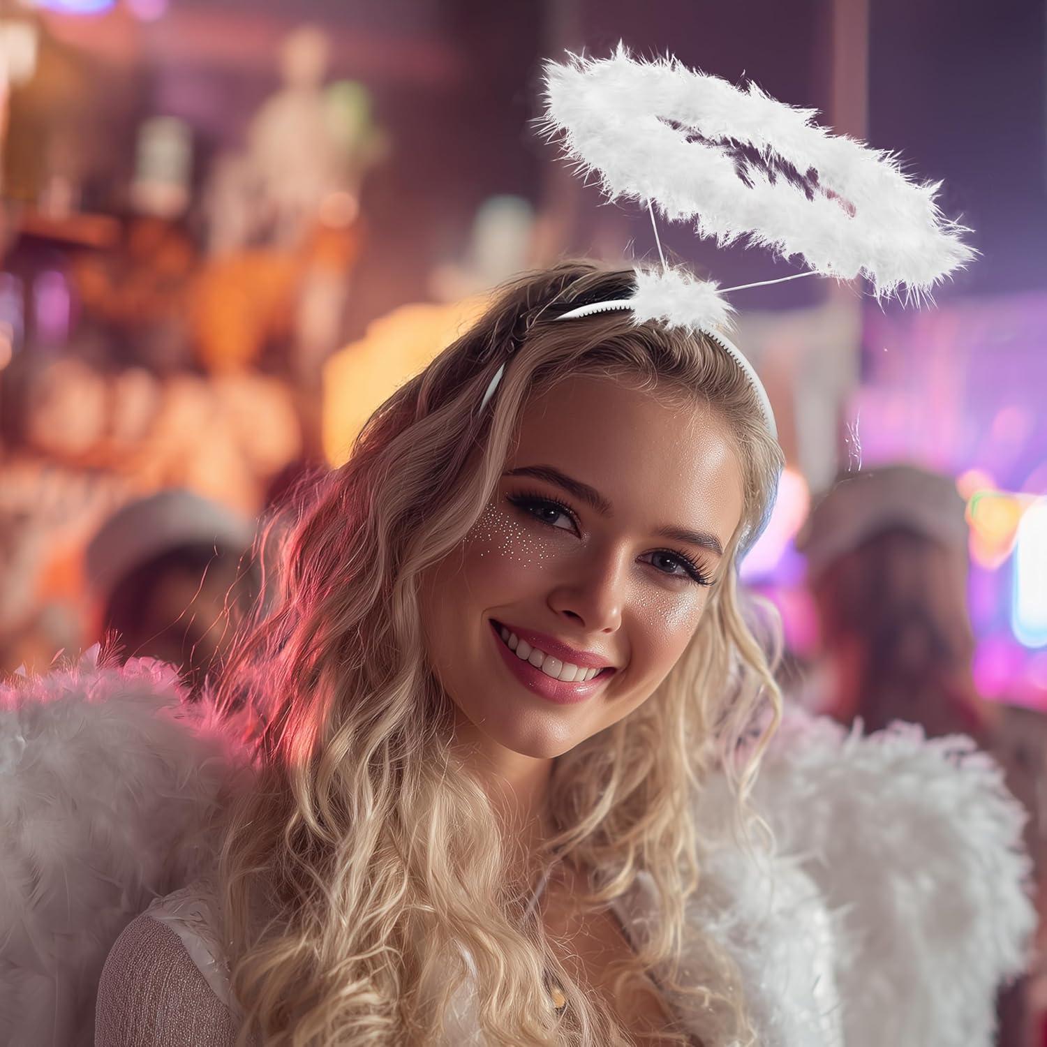 Conjunto Diademas Halloween Ángel y Diablo Spooktacular