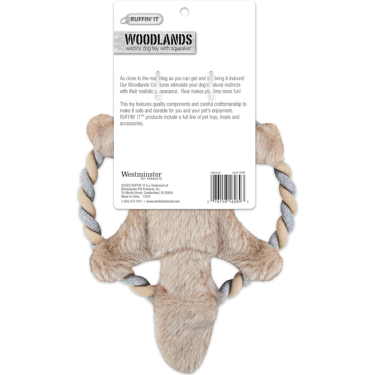 Juguete de Perro de Peluche RUFFIN' IT Chipmunk 21.6 cm