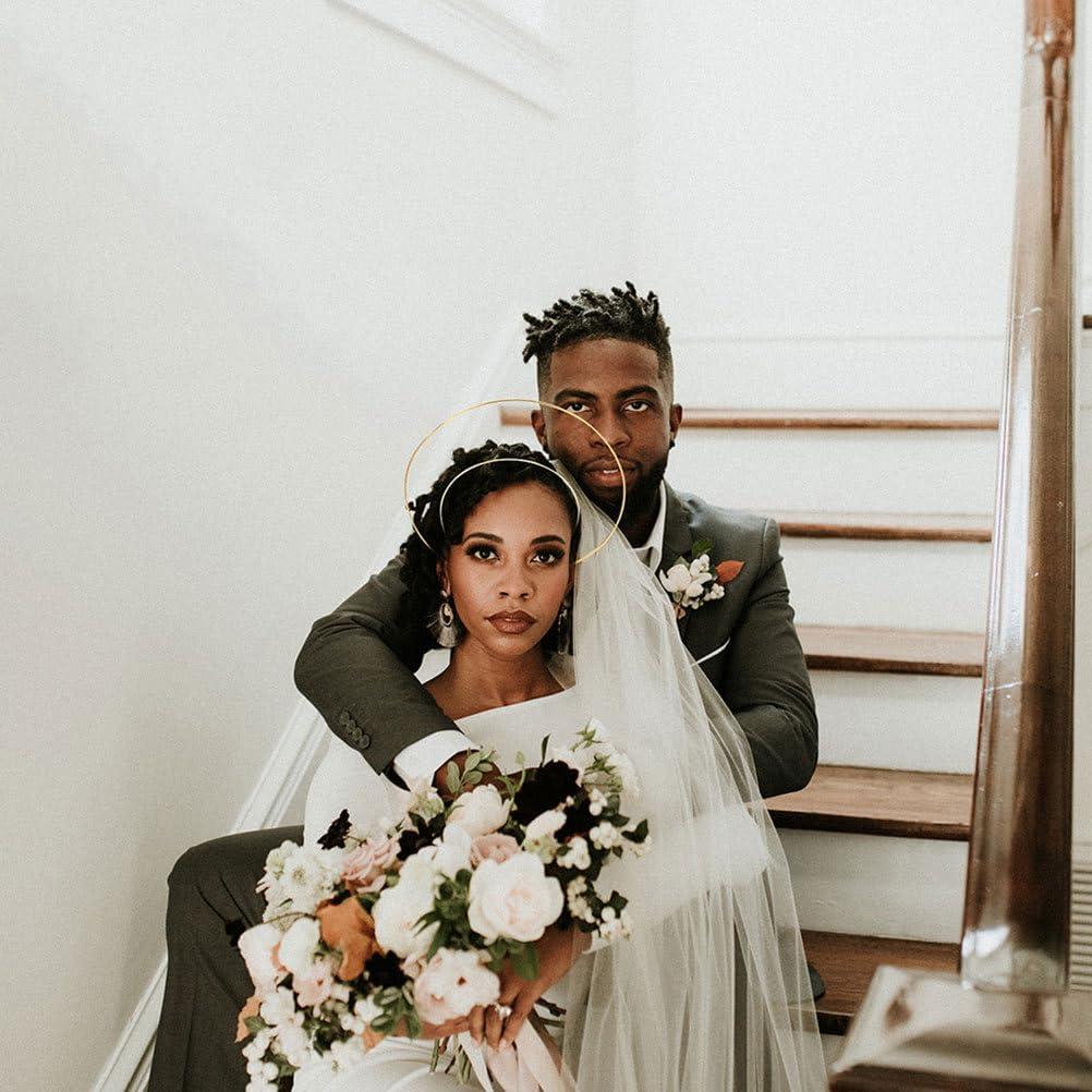 Diadema Halo Dorada Beaupretty 4PCS Accesorios para Fiesta