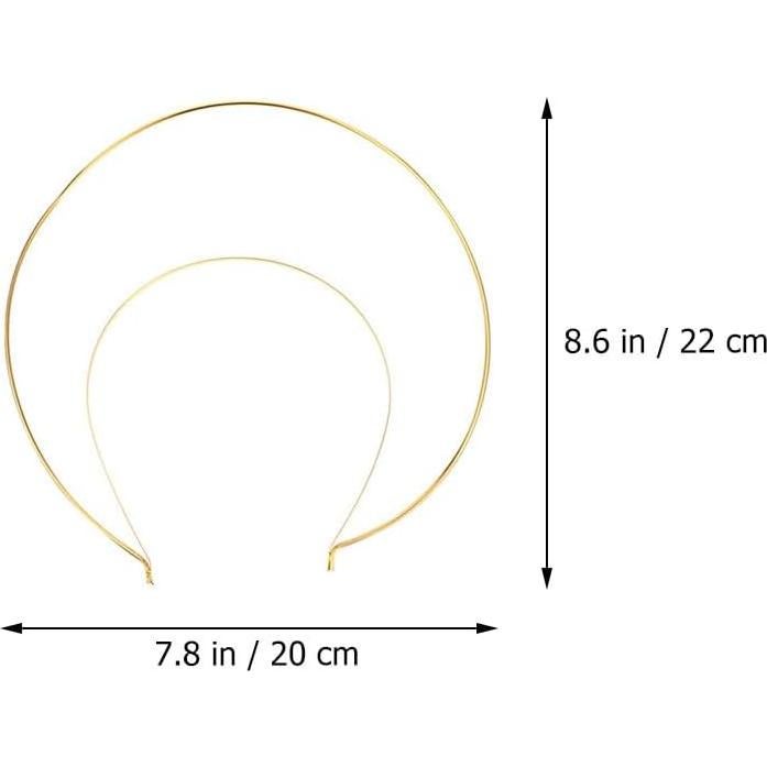 Diadema Halo Dorada Beaupretty 4PCS Accesorios para Fiesta