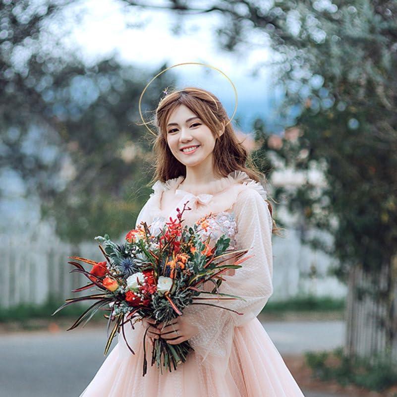 Diadema Halo Dorada Beaupretty 4PCS Accesorios para Fiesta