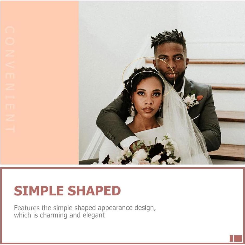 Diadema Halo Dorada Beaupretty 4PCS Accesorios para Fiesta