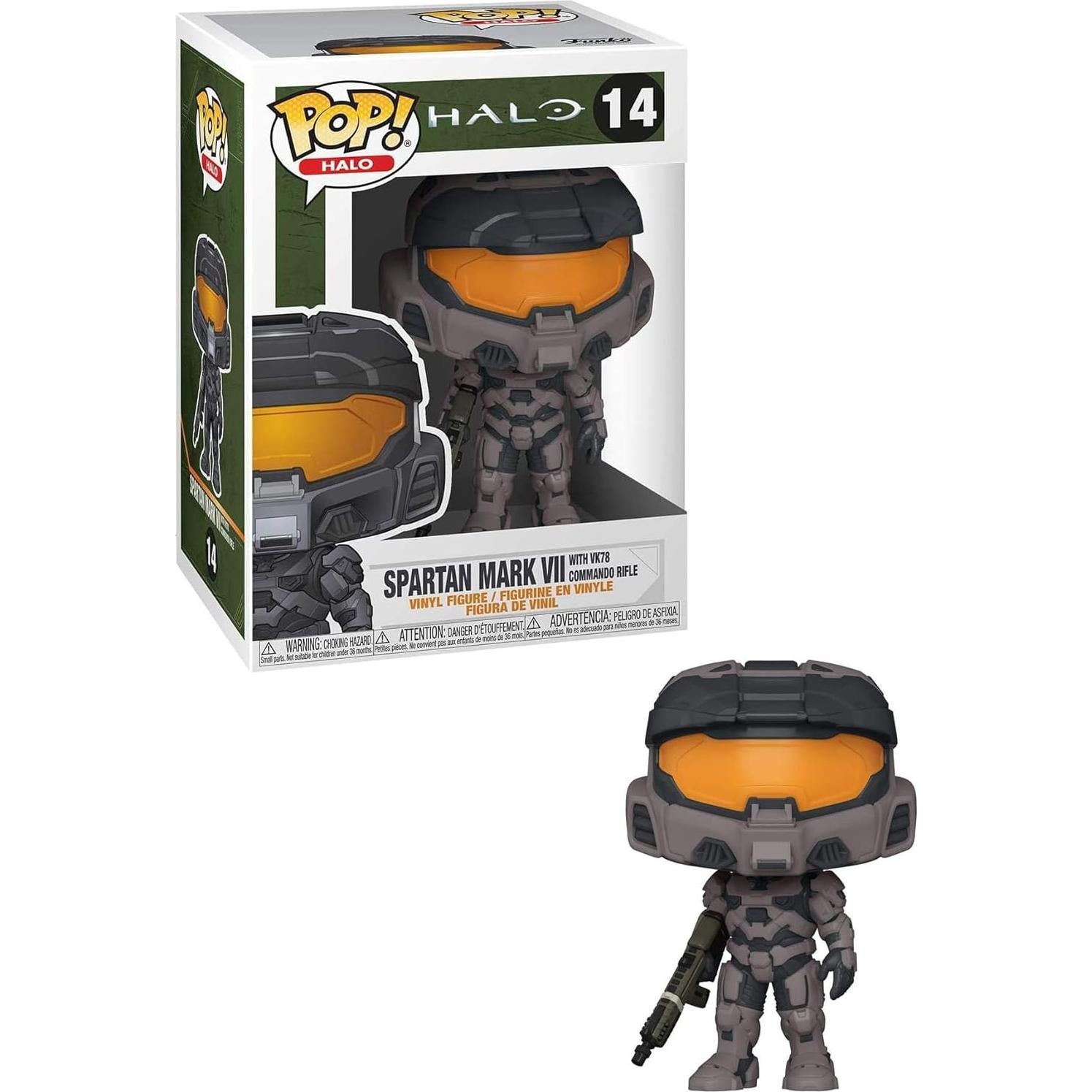 Funko Pop! Halo Infinite - Spartan Mark VII con VK78, 9.5 cm